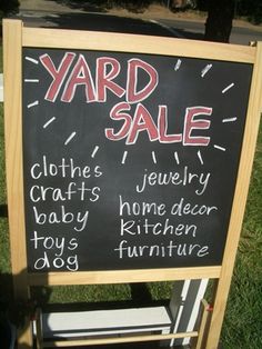 Yard Sale Signs: The Good, The Bad and The Ugly - Garage Sale Blog